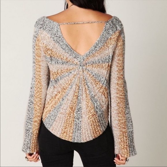 Free People Knitted Bell Sleeve Sweater - Picture 2 of 5